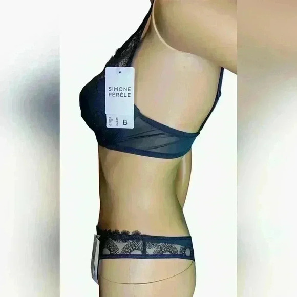 Simone Perele Utopia Triangle Pushup Bra and Panty Green Set 34B/1 - Picture 5 of 9